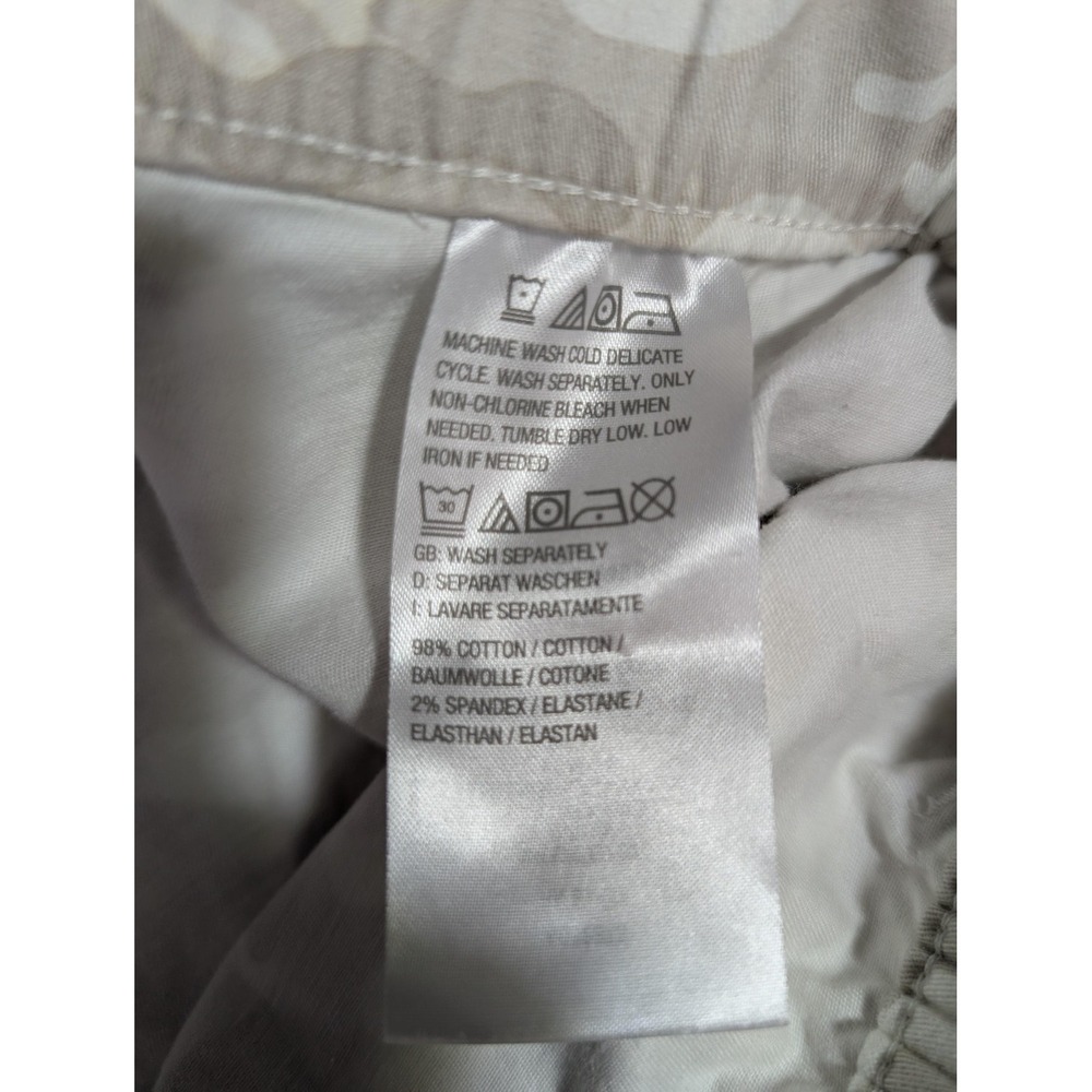 Denim & Co. Pants Womens 2XT Beige Camo Relaxed Chino Pull On Stretch Pockets - Picture 6 of 8